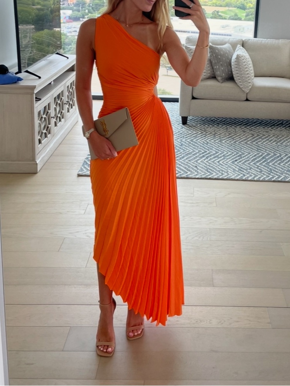 A.L.C Delfina Dress in Citrus